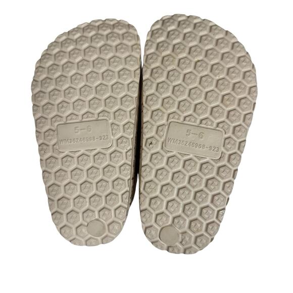 Toddler Double Buckle Sandals Adjustable Cactus Print Tan Brown Back Strap 5-6 - Picture 9 of 9